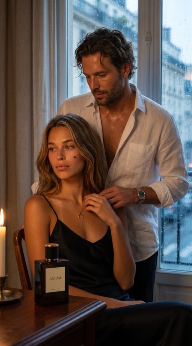 AXIOM Couple — Fragrance · couple editorial